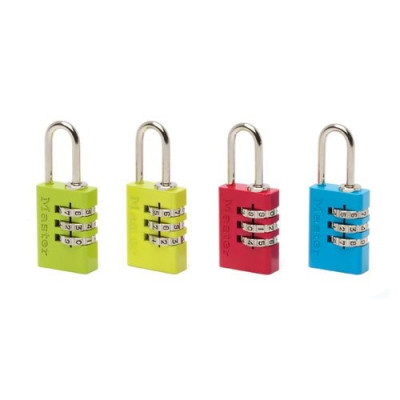 CADENAS 3 CHIF.ALU 20MM COULEURS  BL (Vendu par 1)