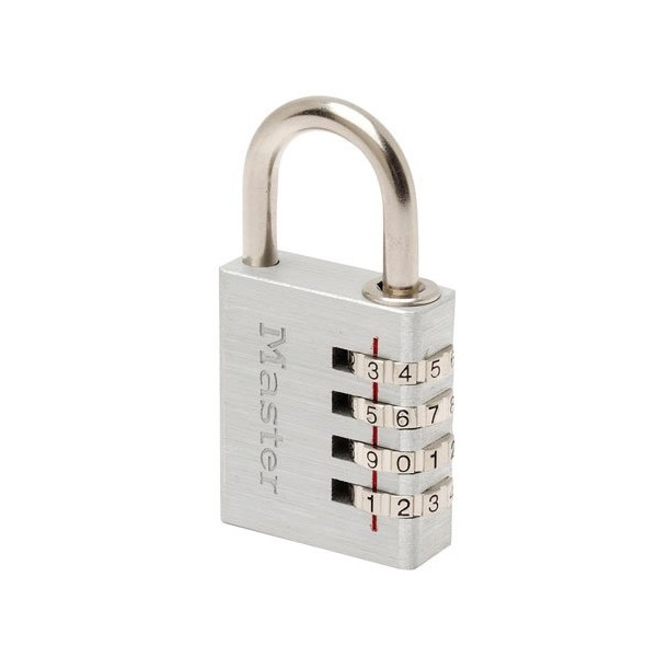MASTER LOCK - Cadenas 4 chif.alu 40mm anse 27mm blister