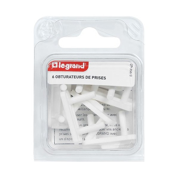 LEGRAND - Cache prise 2p blister de 6
