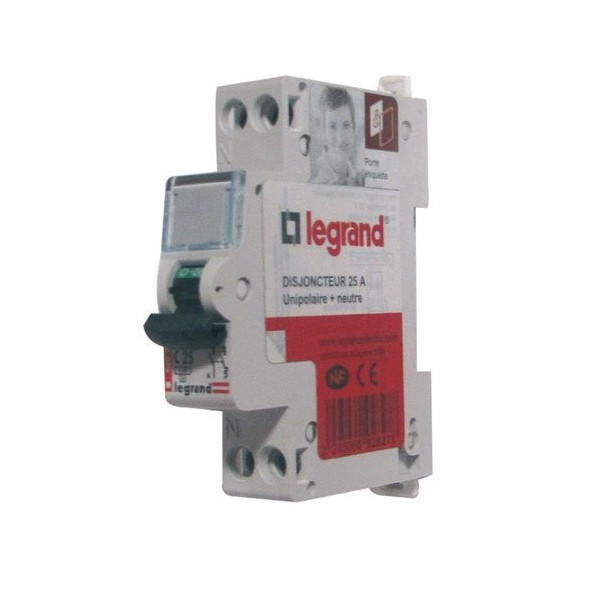 LEGRAND - Disjoncteur DNX 1p+n 25a vrac