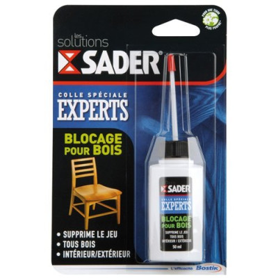 SADER COLLE BLOQUAGE BOIS FLAC.50ML BL (Vendu par 1)