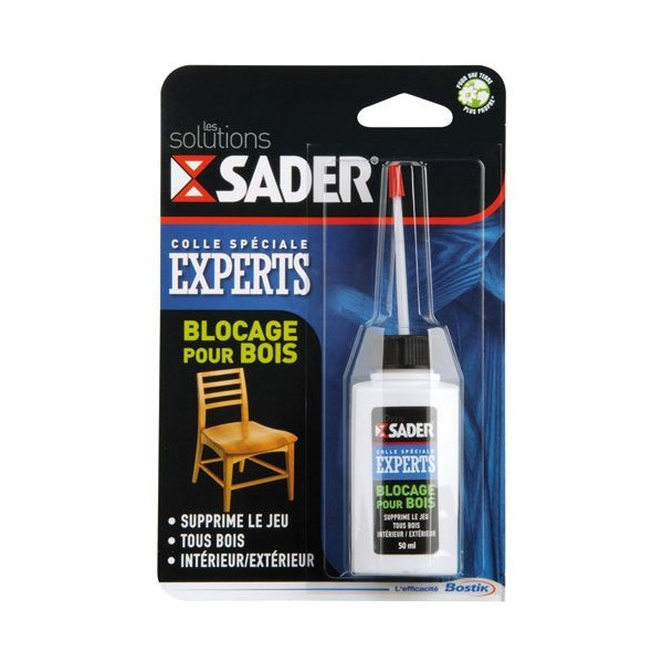 SADER - Colle blocage pour bois - 50 mL