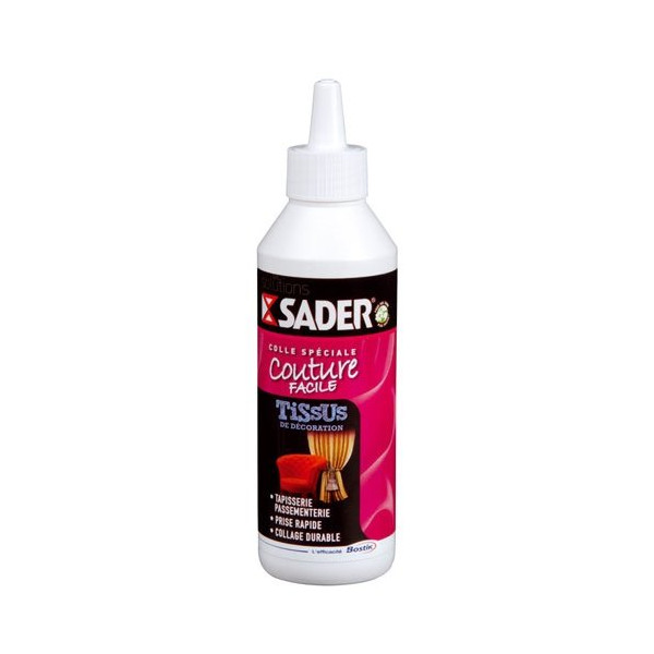 SADER - Sader colle tissus couture facile biberon 250ml