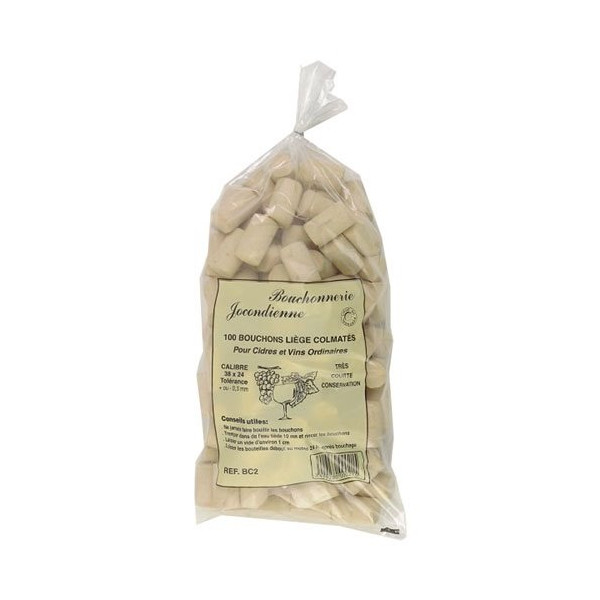 BOUCHONNERIE JOCONDI - Bouchon cylin.38x24colmat.sac100