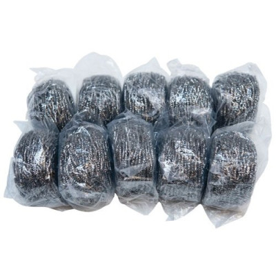 EPONGE BOULE INOX 60G X10    500909 (Vendu par 1)