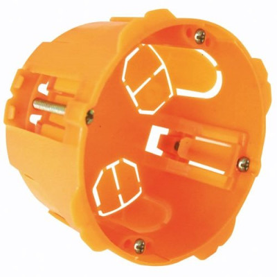 Boîte placo Ø.65 P.40mm pour appareillage vis & griffes livré avec vis