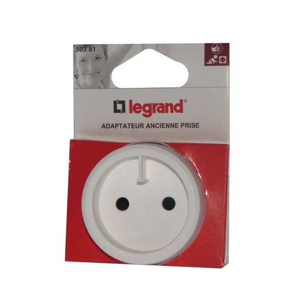 LEGRAND - Adaptateur ancienne prise 4.8mm à 4mm s/c
