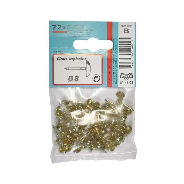 VYNEX - Clou tapissier acier doré 8mm sc