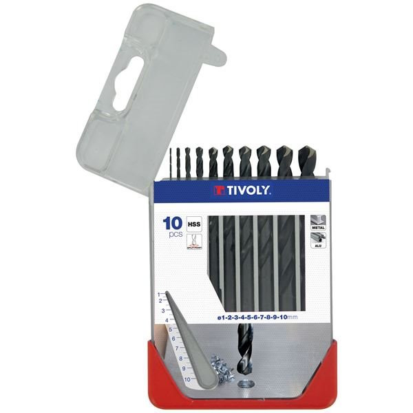 TIVOLY - Forets métaux AP13 coffret de 10p.