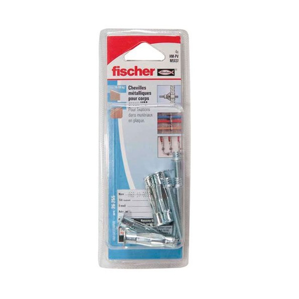 FISCHER - Cheville métal HM-S 4x32 /25b sans vis sachet