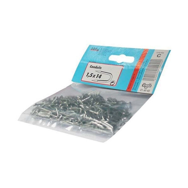 VYNEX - Conduit acier zingué 1.5x14  100g
