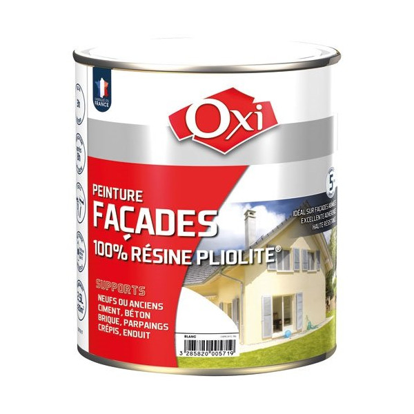 OXI - Peinture façade proxylith 2.5l blanc