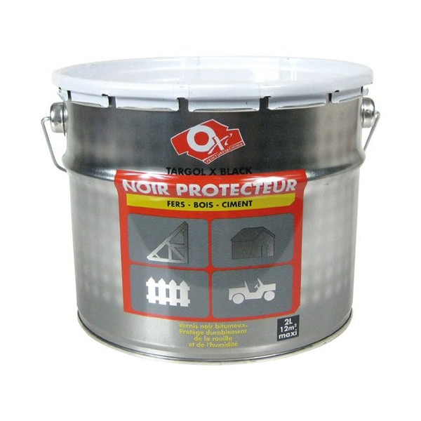 OXI - Protecteur noir fer bois ciment targol 2l