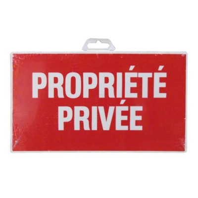 PLAQUE 330X200 PROPRIETE PRIVEE   SC (Vendu par 1)