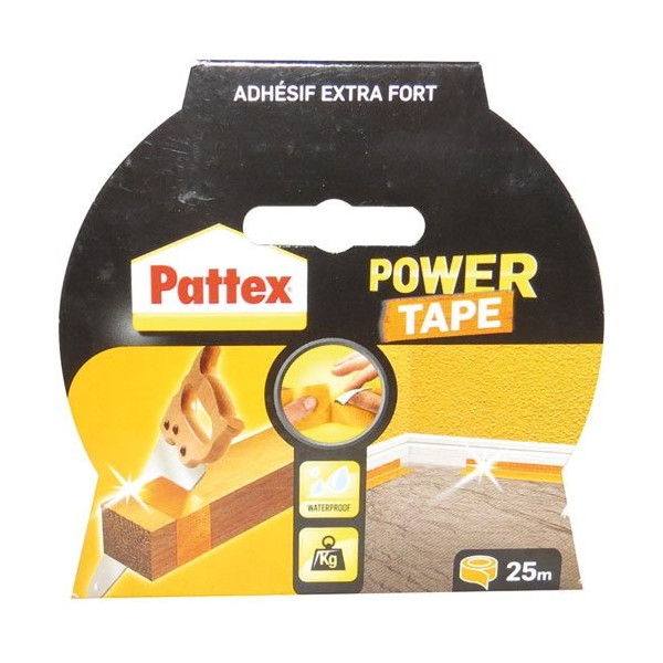 PATTEX - PATTEX Adhésif Réparation Power Tape Orange Etui 25m - 50mm