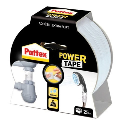 PATTEX POWER TAPE BLANC ETUI 25M (Vendu par 1)