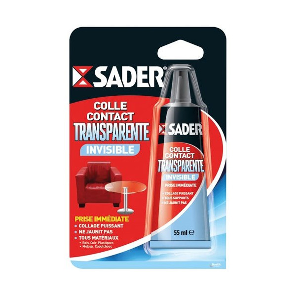 SADER - Sader colle contact transparente tube 55ml