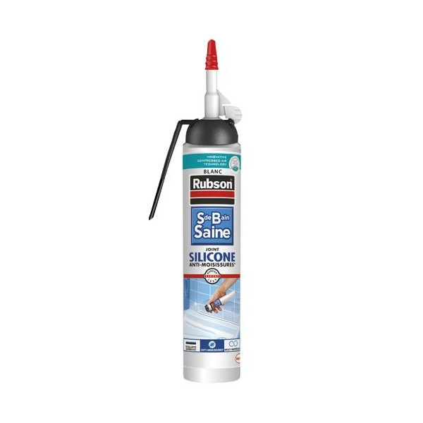 RUBSON - Mastic sanitaire 200ml sans pistolet blanc
