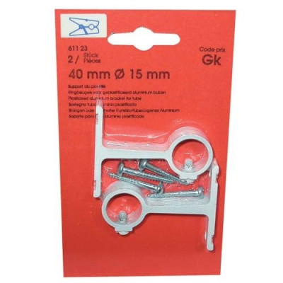 SUPPORT ALU PLASTIFIE 40MM SC (Vendu par 1)