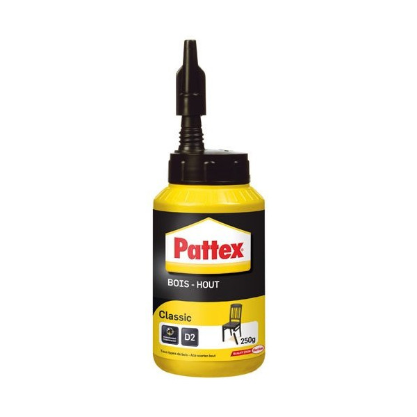 PATTEX - Pattex colle à bois classic - intérieur - biberon 250g