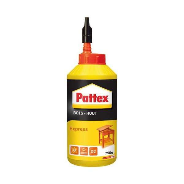 PATTEX - Pattex colle bois express bouteille 750g