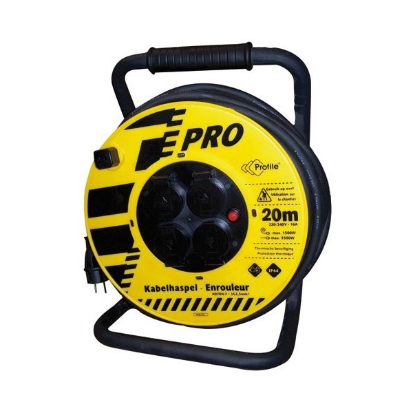 PROFILE  - Enrouleur chantier 4 prises 3Gx2.5 PCN466 20m