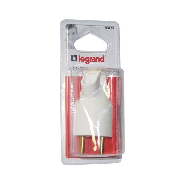 LEGRAND - Fiche mâle 2p+t annela blanc blister