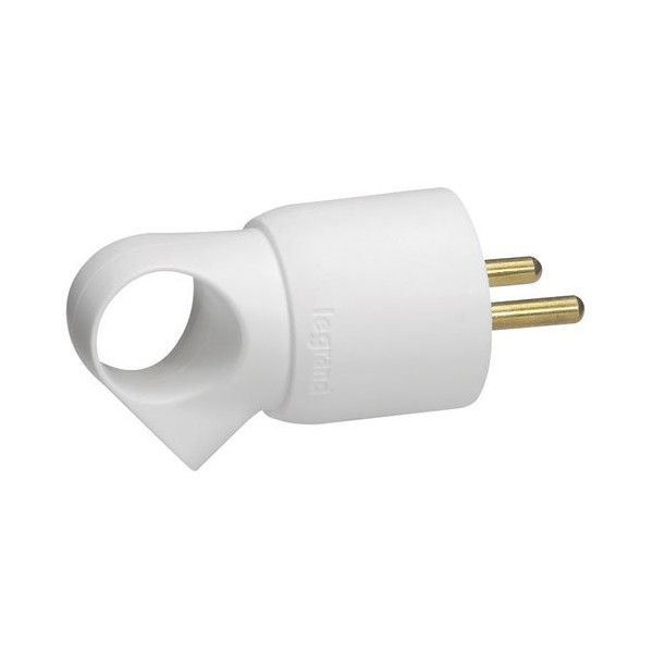 LEGRAND - Fiche mâle 2p+t annela blanc vrac