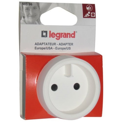 ADAPTATEUR 2P EUROPE/USA 1380W   BL