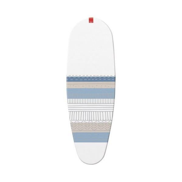 RAYEN - Housse table à repasser Premium clip 130 x 47 cm blanc, gris et bleu