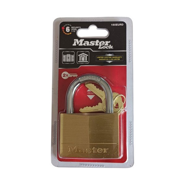 MASTER LOCK - Cadenas laiton - 60 mm - anse 30 mm