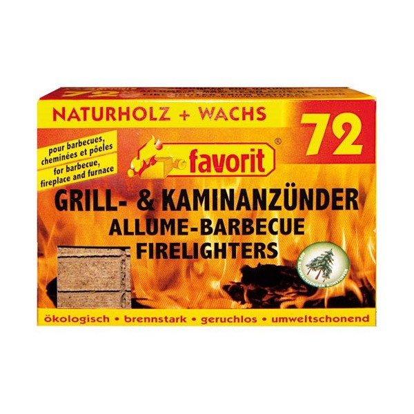 FAVORIT - Allume feu bois compresse X72 1828
