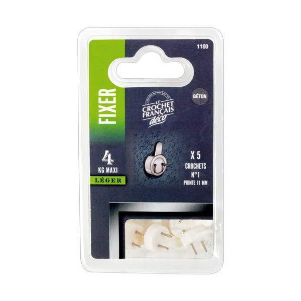 LE CROCHET FRANCAIS - Crochet suédois pm plast.spécial béton bl5