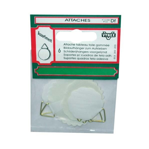 VYNEX - Attache tableau toile gommée d.45mm sc