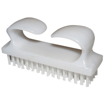 BROSSE ONGLES NYLON 1 FACE A POIGNEE (Vendu par 1)