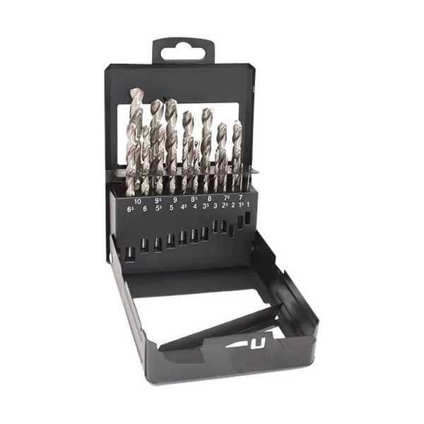 RISS - Forets HSS coffret métal 19p.Tecn'x de 1 à 10mm