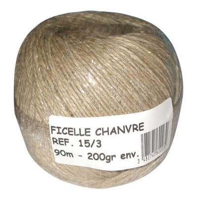 FICELLE CHAPELIERE/CHANVRE 15/3 (Vendu par 1)