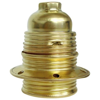 DOUILLE E27 AC.LAITONNE DOUBLE BAGUE V (Vendu par 1)