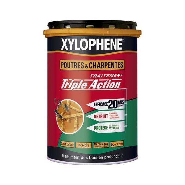 XYLOPHENE - Xylophène poutre charpente 5l+1l s/odeur 20 ans B