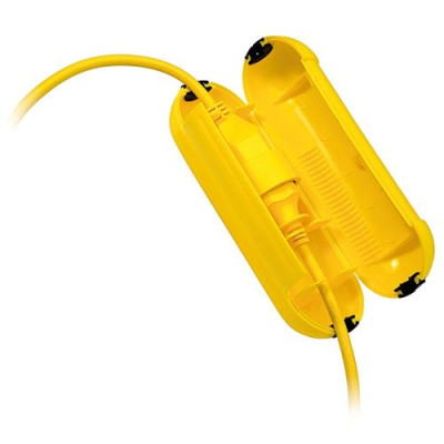 BOITIER ETANCHE JAUNE POUR FICHE ELECT (Vendu par 1)