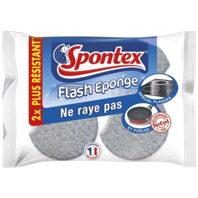 EPONGE VEGETALE GRATTANTE 2FLASH 3180 (Vendu par 1)