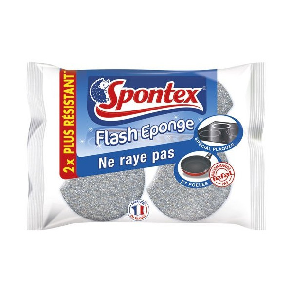 SPONTEX - Éponge végétale grattante 2flash 3180