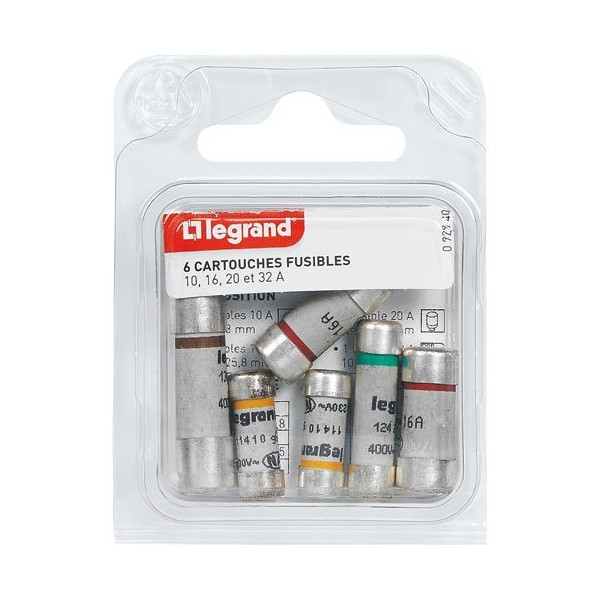 LEGRAND - Fusible à voyant assortis x6 s/c 92940