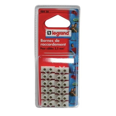BARRETTE NYLBLOC 10MM BLANC  BL (Vendu par 1)