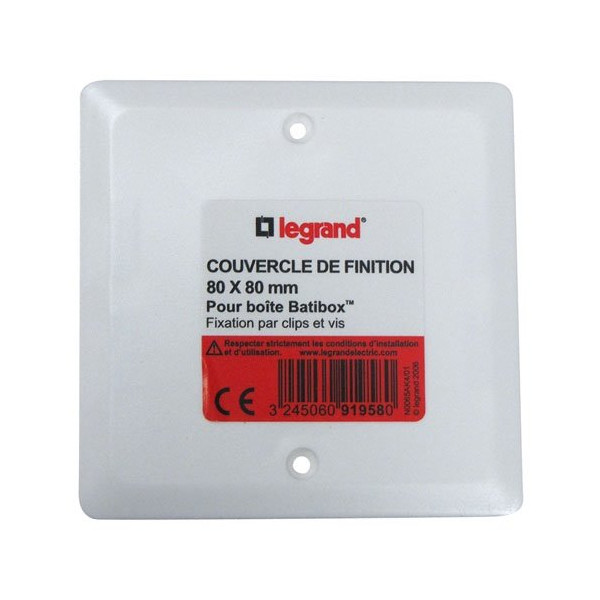 LEGRAND - Couvercle boîte dérivation 80x80