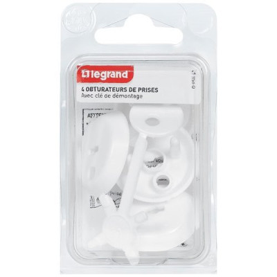 CACHE PRISE 2P+T +CLES X4 S/C (Vendu par 1)