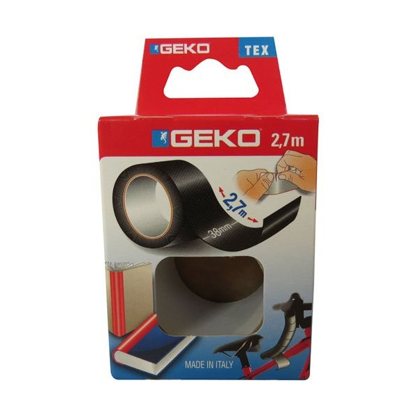 GEKO - Adhésif tissu plastifié 38mmx2.7m noir
