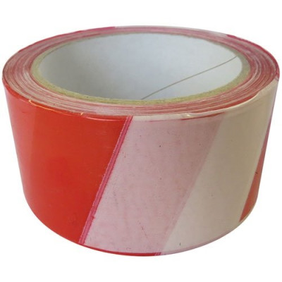 RUBALISE SIGNAL.BLANC/ROUGE 50MMX100M (Vendu par 1)