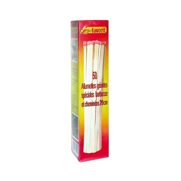 FAVORIT - Allumette géante 20cm boîte de 50 1241