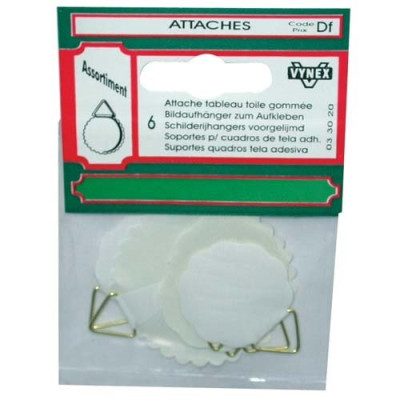 ATTACHE TABLEAU TOILE GOMME ASS CP:2 (Vendu par 1)